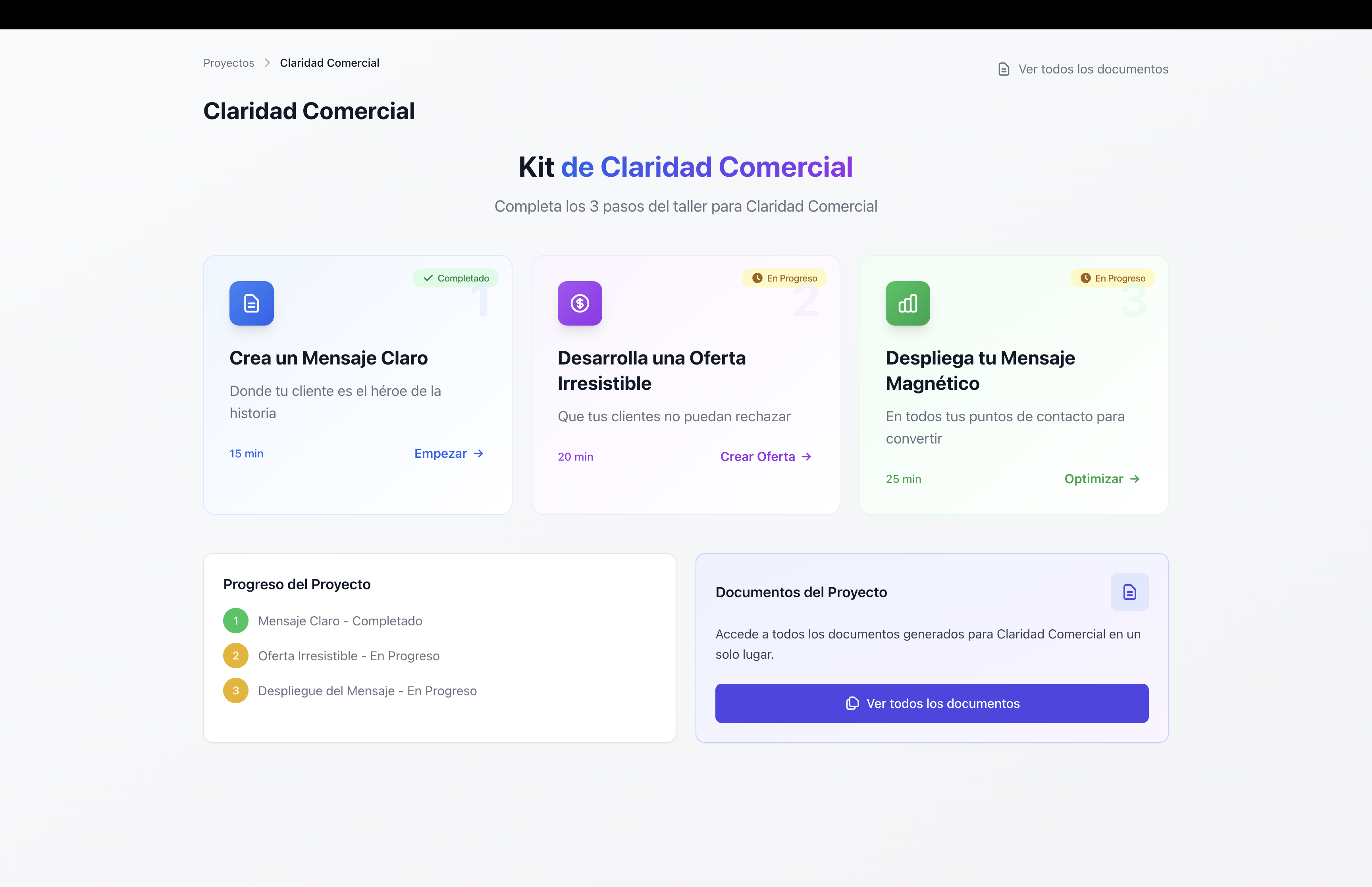 Kit de Claridad Comercial - Plataforma de IA Conversacional